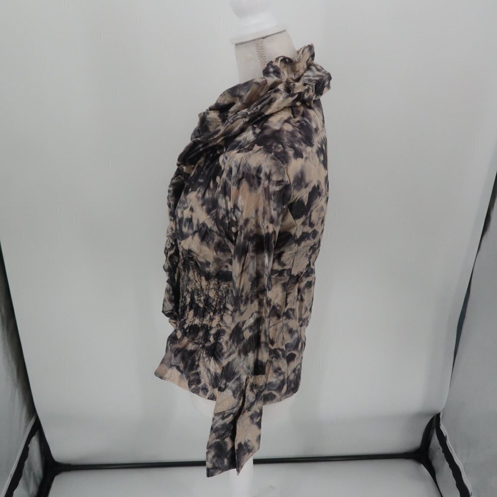 Jerry T Tie Dye Style Ruffled Jacket Size Small - Picture 6 of 9